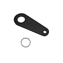 KVAEY Motorcycle Bell Hanger, Good Luck Riding Motor Hanger with Split Ring, Metal Biker Bell Hanger Fits for Most Bells (Black, Style B)