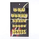 Motorcycle Bolt Cap, 30Pcs Motorbike Bolt Covers Head Bolt Toppers Caps Cover Decoration (Gold)