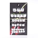 Motorcycle Bolt Cap, 30Pcs Motorcycle Motorbike Screw Nut Bolt Cap Cover Decoration for (Silver)