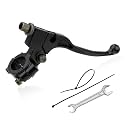 KVAEY Motorcycle Clutch Lever, 7/8" 22mm Left Handlebar Folding Brake Lever Perch, Clutch Handle Lever Replacement (Black+Wrench)