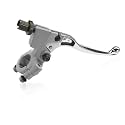KVAEY Motorcycle Clutch Lever, 7/8" 22mm Left Handlebar Folding Brake Lever Perch, Clutch Handle Lever Replacement (Silver)