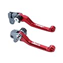 Motorcycle CNC Aluminum Billet Foldable Brake Clutch Lever Handle Levers for CRF150F CRF230F 03-20 CRF250F 19-22 CRF 230F 230 F 150F 150 250 250F Dirt Pit Bike Motorbike