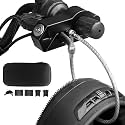 Motorcycle Helmet & Handlebar Lock Combo - Anti Theft Brake Lock for 1.3-1.5 Inch Diameter Handlebars - All Tricycle Bike ATV Scooter (Black)