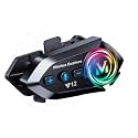 Motorcycle Helmet Bluetooth Speakers IP56 Intelligent Noise Bluetooth 5.4 HiFi Sound Helmets Headphones, Compatible with All Helmets, Automatic Answer,Music Control,Wake up Siri