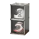 Motorcycle Helmet Display Case - Acrylic Storage Cabinet for Helmet Protection, Showcase &amp; Collectibles, Dustproof, Stylish Home Decor for Riders and Collectors