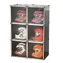 Motorcycle Helmet Display Case - Acrylic Storage Cabinet for Helmet Protection, Showcase Collections, Display Stand for Motorcycle Gear Enthusiasts