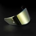 Motorcycle Helmet Visor for KYT NFR NX NZ, Scratch-Resistant Protective Motorcycle Face Shield, Anti-Fog Replacement Face Shield Lens Accessories,C Gold