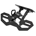 Motorcycle License Plate Holder Bracket For YAMAHA YZF-R25 2014-2023 for YZF-R3 MT25 MT03 2015-2023, Fender Eliminator with LED License Plate Lights and Turn Signal Mounting Holes (Black)