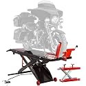 Motorcycle Lift Table, Pneumatic, 1,500 lb, ProLift, 31.25" H, Black Widow