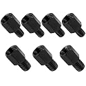 Motorcycle Mirror Mount Adapter 10mm to 10mm/8mm Standarad/Reverse Motorcycle Rear Mirror Adapter Threads (Black)
