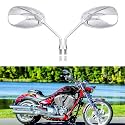 Motorcycle Mirrors Universal 8mm 10mm Chrome Rear View Side Mirror Handle Bar Bar End Motorcycle Mirrors Fit For Most Motorbikes