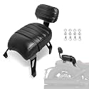 Motorcycle Passenger Seat w/Lower Backrest Detachable Rear Sissy Bar Replacement For Indian Scout Bobber ABS Rogue 2018-2024 Accessories(Black Style)
