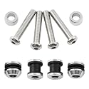 Chrome Docking Hardware Kit, Compatible with 2015-2020 Harley-Davidson Street XG500 XG750, Except XG750A, for Detachable Two-Up Luggage Rack, Replacement for 52300285
