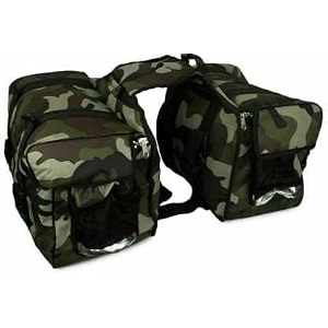 motorcycle saddle bag capacity heavy fabric compatible with royal enfield classic bullet 350500cc single side 60 l army