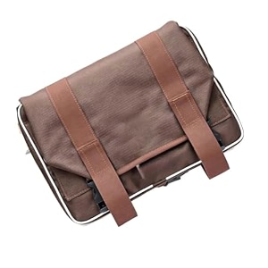 motorcycle saddle bag capacity heavy fabric compatible with re classic bullet 350500cc single side brown saddle 70ltr