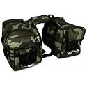 Motorcycle Saddle Bag Capacity, Heavy Fabric, Compatible with Royal Enfield Classic Bullet 350/500cc, Single Side (60 L Army)