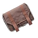 Motorcycle Saddle Bag Capacity, Heavy Fabric, Compatible with RE Classic Bullet 350/500cc, Single Side (Brown Saddle 70ltr)