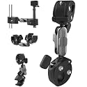 Motorcycle Selfie Stick Mount Pole Clamp for Insta360 X6 X5 X4 Air Ace Pro 2/GoPro/Pocket 4 3/DJI Action 6 5 4/Osmo 360 2/Nano, Bike Bicycle Tail/Seat Rail/Tube/Pipe Bundle Kit Accessories
