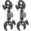 Motorcycle Selfie Stick Mount Pole Clamp (2-Pack) for Insta360 X6 X5 X4 Air, Bike Bicycle Extension Bundle Kit Accessories for GoPro DJI Action 6 5 4 Pocket 4 3 Osmo 360 2 Nano Ace Pro 2