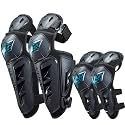 Motorcycle Shin Guards 4Pcs Elbow Guard and Knee Pads Adjustable Anti-Slip Motorcycle Protective Gear for Men and Women