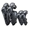 Motorcycle Shin Guards 4Pcs Elbow Guard and Knee Pads Adjustable Anti-Slip Motorcycle Protective Gear for Men and Women