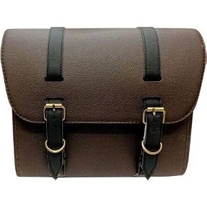motorcycle side bag capacity heavy fabric compatible with re classic bullet 350500cc single side brown side bag