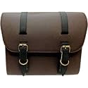 Motorcycle Side Bag Capacity, Heavy Fabric, Compatible with RE Classic Bullet 350/500cc, Single Side (Brown Side Bag)