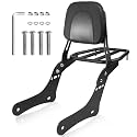 Motorcycle Sissy Bar Detachable Rear Passenger Backrest with Luggage Rack Backrest Pad for Honda Rebel 1100 1100T CMX1100 DCT 2021-2026 Replace OEM P/N:08R71-MLA-A00MLA-A00