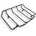 Motorcycles Air Wing Black Luggage Rack Carrier Trunk Top Rack Rail Mount Compatible with Harley Touring CVO Street Glide Electra Glide Road Glide Road King Ultra Limited 1984-2026
