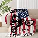 Dirt Bike Blanket Gift for Boys Kids Motorcycle Blanket Stuff