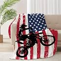 Dirt Bike Blanket Gift for Boys Kids Motorcycle Blanket Stuff