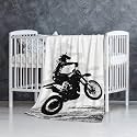 Dirt Bike Blanket Gift for Boys Kids Motorcycle Blanket Stuff