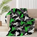 Dirt Bike Blanket Gift for Boys Kids Motorcycle Blanket Stuff