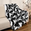 Dirt Bike Blanket Gift for Boys Kids Motorcycle Blanket Stuff