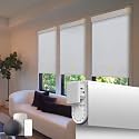 Motorized Blinds No Drill Automatic Blinds for Windows Cordless Roller Shades Electric Blinds with Remote Control Smart Blinds (0.5inches)