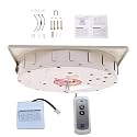 Motorized Chandelier Hoist and Chandelier Lift Kit, Supports up to 635lb, 120–430W, 4–6m Stroke, Dual Remote/Wall Control for Large Pendant Lamp Installation &amp; Maintenance(250KG-6M)