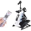 Motorized Electric Mini Exercise Bike Pedal Exerciser, Adjustable Seat & Resistance, Postoperative Rehabilitation, LCD Display, Remote Control