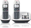 MOTOROLA CD5012+ Series Digital Cordless Telephone with Answering Machine Cordless Landline Phone with Answering Machine (White, Black)