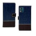 Motorola E13 Flip Case Leather Finish