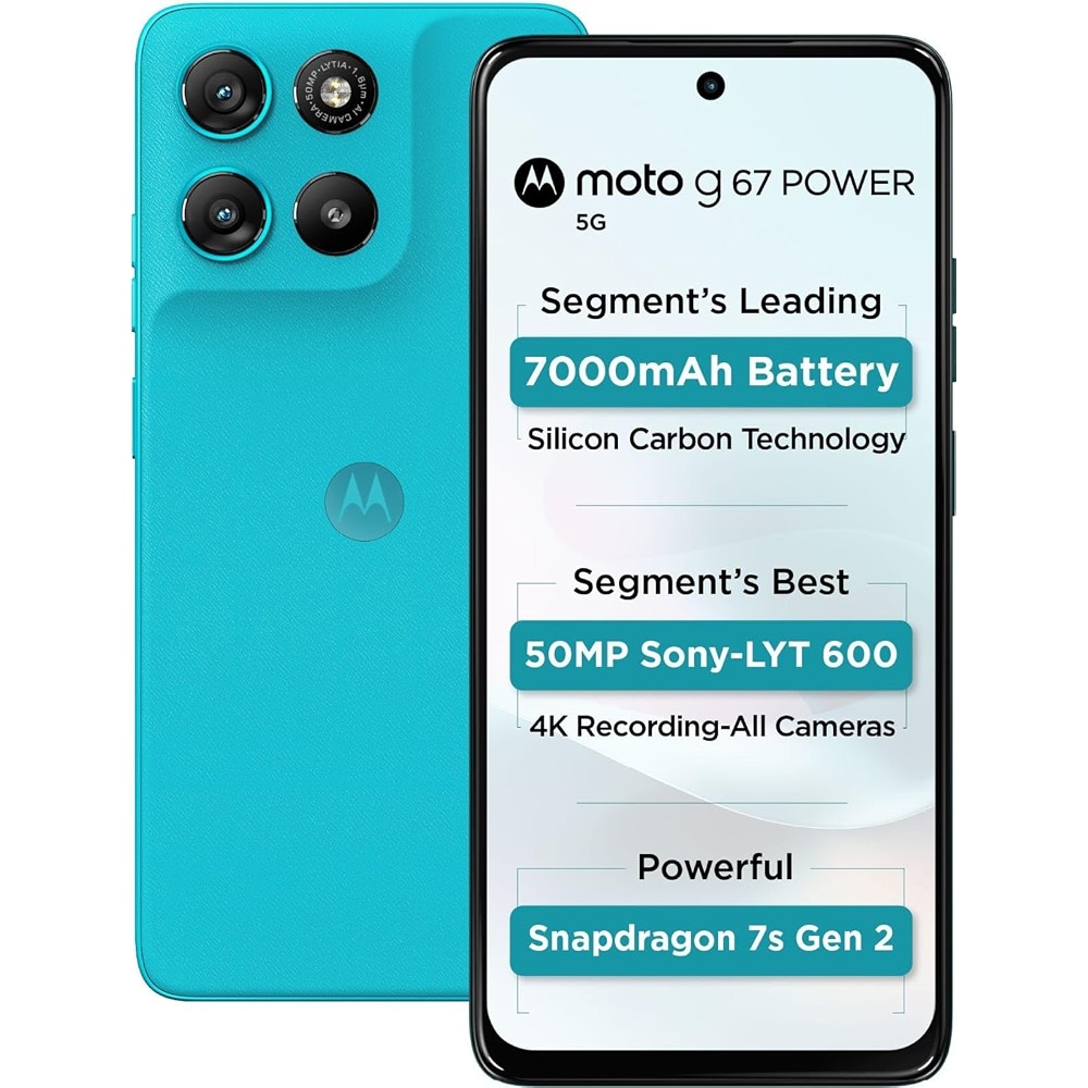 Motorola G67 Power (Pantone Blue Curacao, 8GB RAM, 128GB Storage ...
