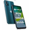 Motorola E13 4G (Aurora Green, 8GB RAM, 128GB Storage) | Upto 1TB MicroSD Expandable | 6.5 Inch IPS LCD Display with 60Hz Refresh Rate | UNISOC T606 Processor | Face Unlock | IP52 Water Repellent