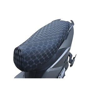 mototrance stylish black  pu leather luxurious  anti-slip  waterproof  ergonomic design  shock absorbent  custom fit  bike scooty seat cover  mtsc-9505-bl  compatible with ola s1