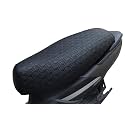 Mototrance Stylish Black | PU Leather Luxurious | Anti-Slip | Waterproof | Ergonomic Design | Shock Absorbent | Custom Fit | Bike Scooty Seat Cover | MTSC-9501-BL | Compatible with Yamaha Ray Z
