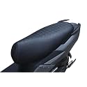 Mototrance Stylish Black | PU Leather Luxurious | Anti-Slip | Waterproof | Ergonomic Design | Shock Absorbent | Custom Fit | Bike Scooty Seat Cover | MTSC-9503-BL | Compatible with Suzuki Access 125