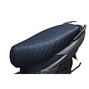 Mototrance Stylish Black | PU Leather Luxurious | Anti-Slip | Waterproof | Ergonomic Design | Shock Absorbent | Custom Fit | Bike Scooty Seat Cover | MTSC-9502-BL | Compatible with Ola S1 Pro