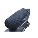 Mototrance Stylish Black | PU Leather Luxurious | Anti-Slip | Waterproof | Ergonomic Design | Shock Absorbent | Custom Fit | Bike Scooty Seat Cover | MTSC-9506-BL | Compatible with Honda Activa i