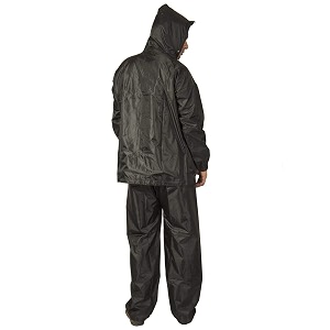 unisex storm breaker complete rain suit with carry bag black xxl