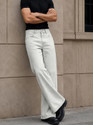 MOTREX Men Boot-Leg Mid Rise Grey Jeans