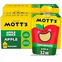Mott's Applesauce, Made from Real Fruit, No Artificial Flavors, Good Source of Vitamin C, 3.2 oz Clear Pouches, 40 Pack