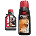 Motul 7100 4T 20W-50 API SN Fully Synthetic Petrol Engine Oil for Bikes (1.5 L) + 3M 4s2w Engine Oil Additive (50 ml)